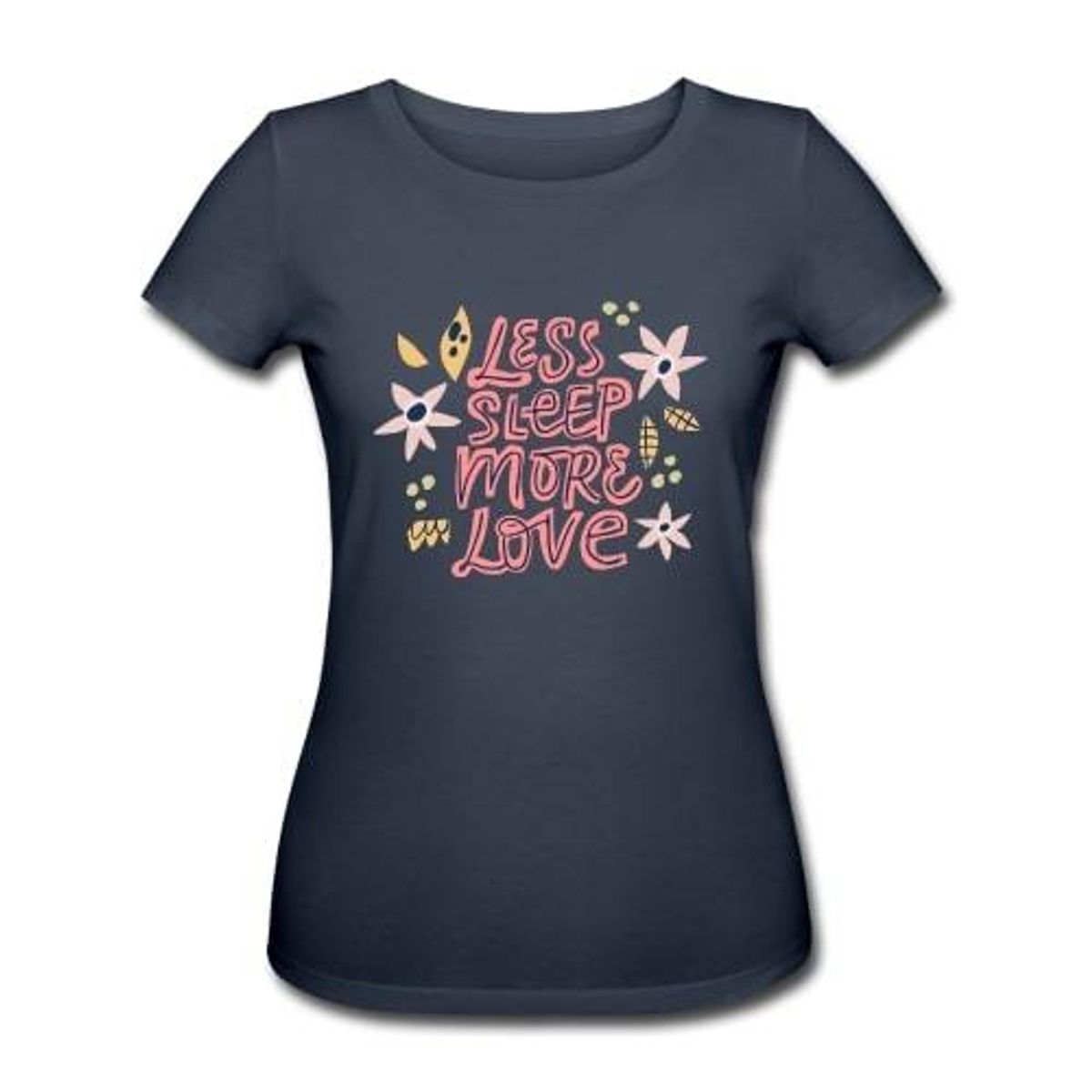 Gravid T - shirt "Less sleep, more love", økologisk bomuld - Buump - T - shirt - Buump