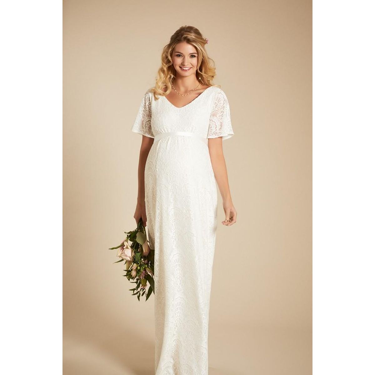 Edith kimono brudekjole til gravid fra Tiffany Rose - Tiffany Rose - Wedding dress - Buump