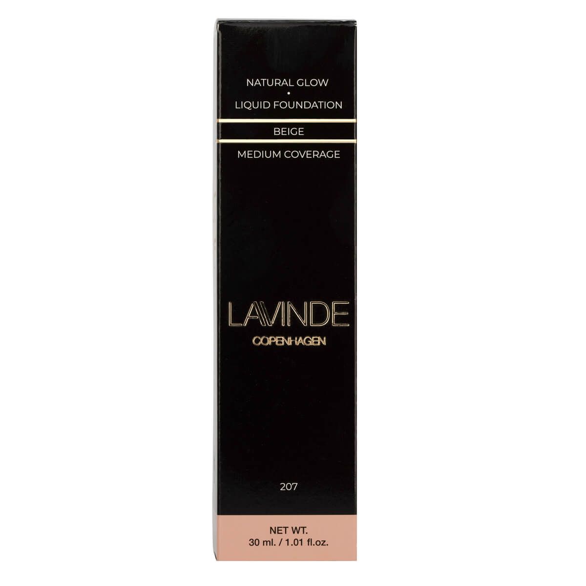 Lavinde Copenhagen NATURAL GLOW Liquid Foundation Beige (207) 30ml - Lavinde Copenhagen - Cosmetics - Buump