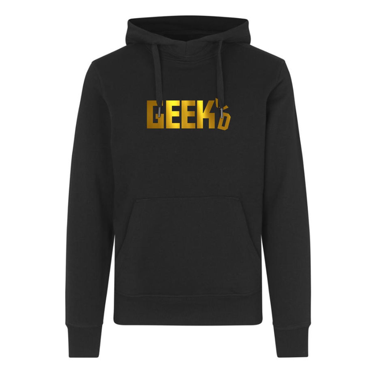 Geekd - Guld Logo Hoodie - Sort | 12-14