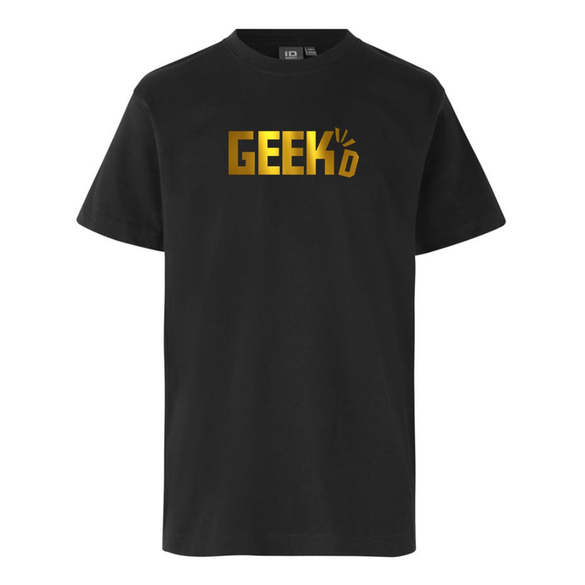 Geekd - Guld Logo Tee - Sort | 12-14