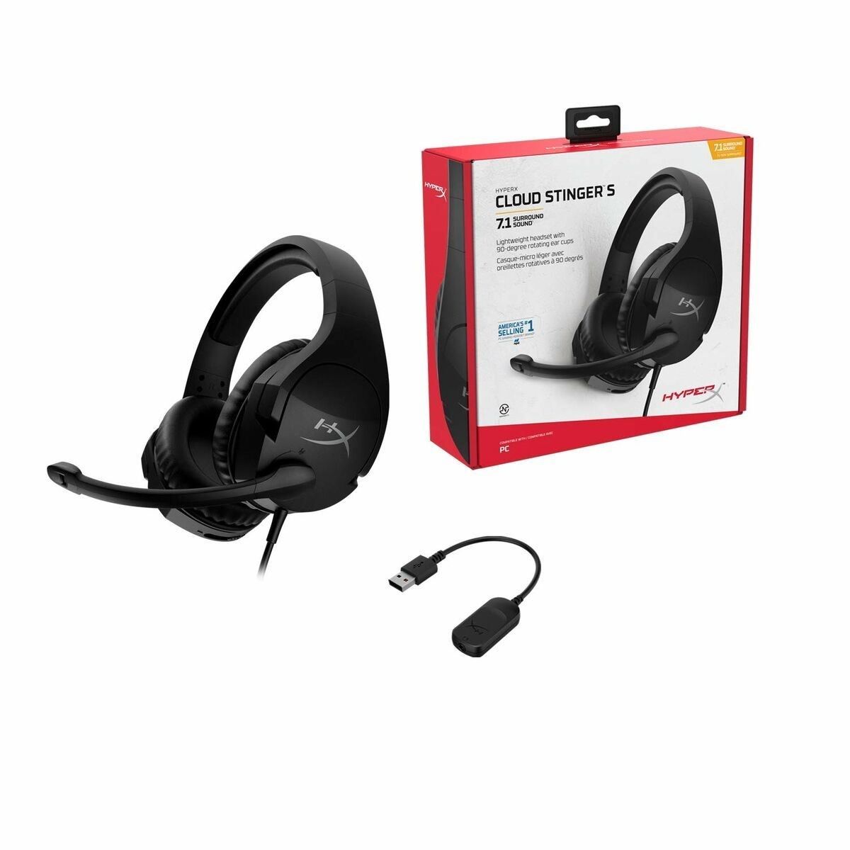 HYPERX CLOUD STINGER S 7.1 GAMING HEADSET FOR PC