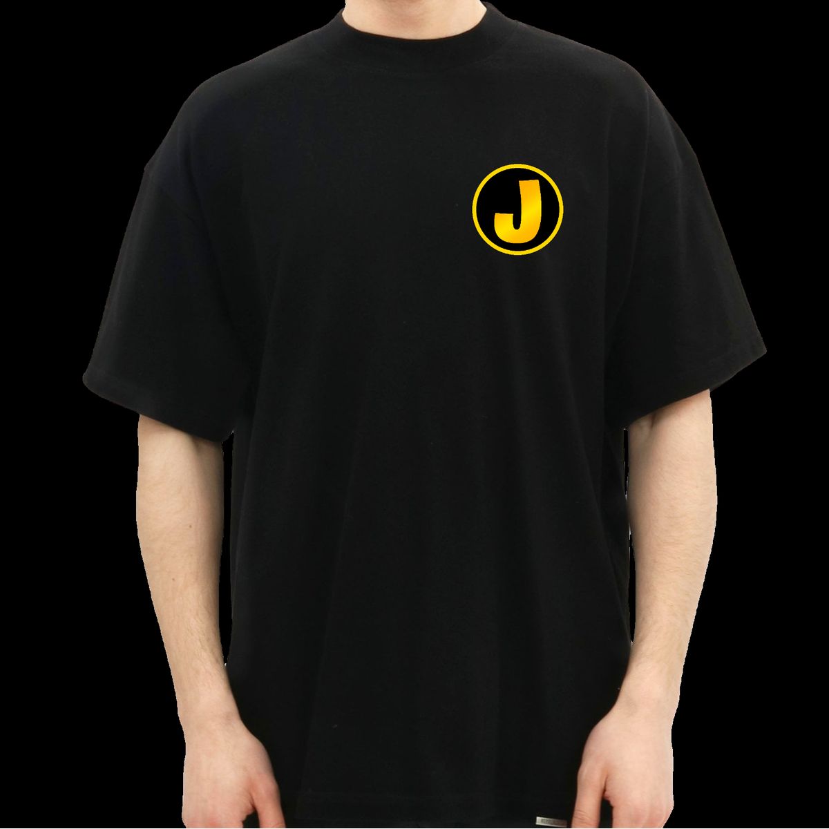 GoldenJ Logo Tee - Sort | 5XL