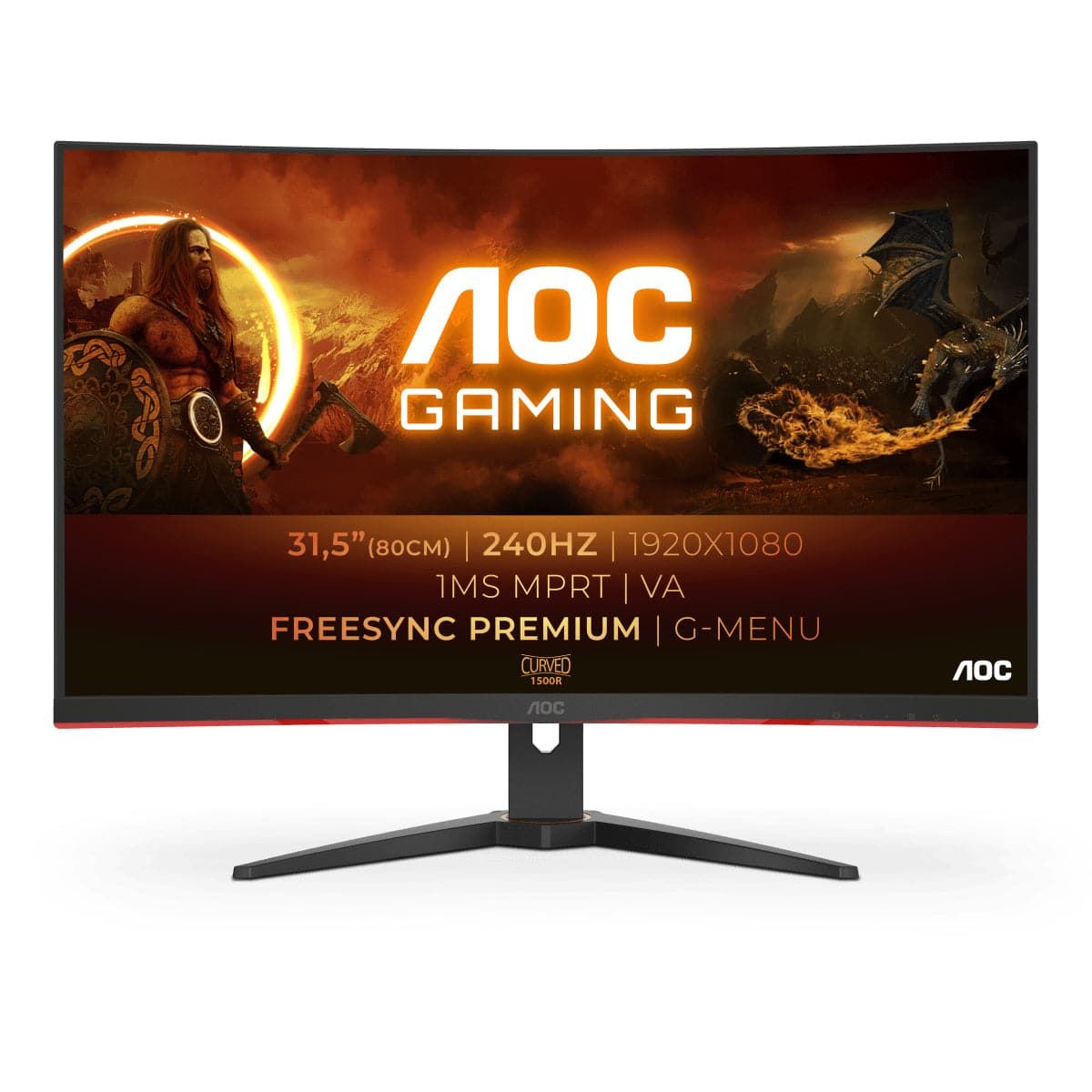 AOC Gaming C32G2ZE/BK 32 1920 x 1080 HDMI DisplayPort 240Hz