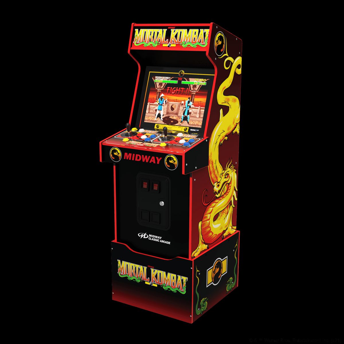 ARCADE 1 UP MORTAL KOMBAT MIDWAY LEGACY 14-IN-1 WIFI ENABLED ARCADE MACHINE