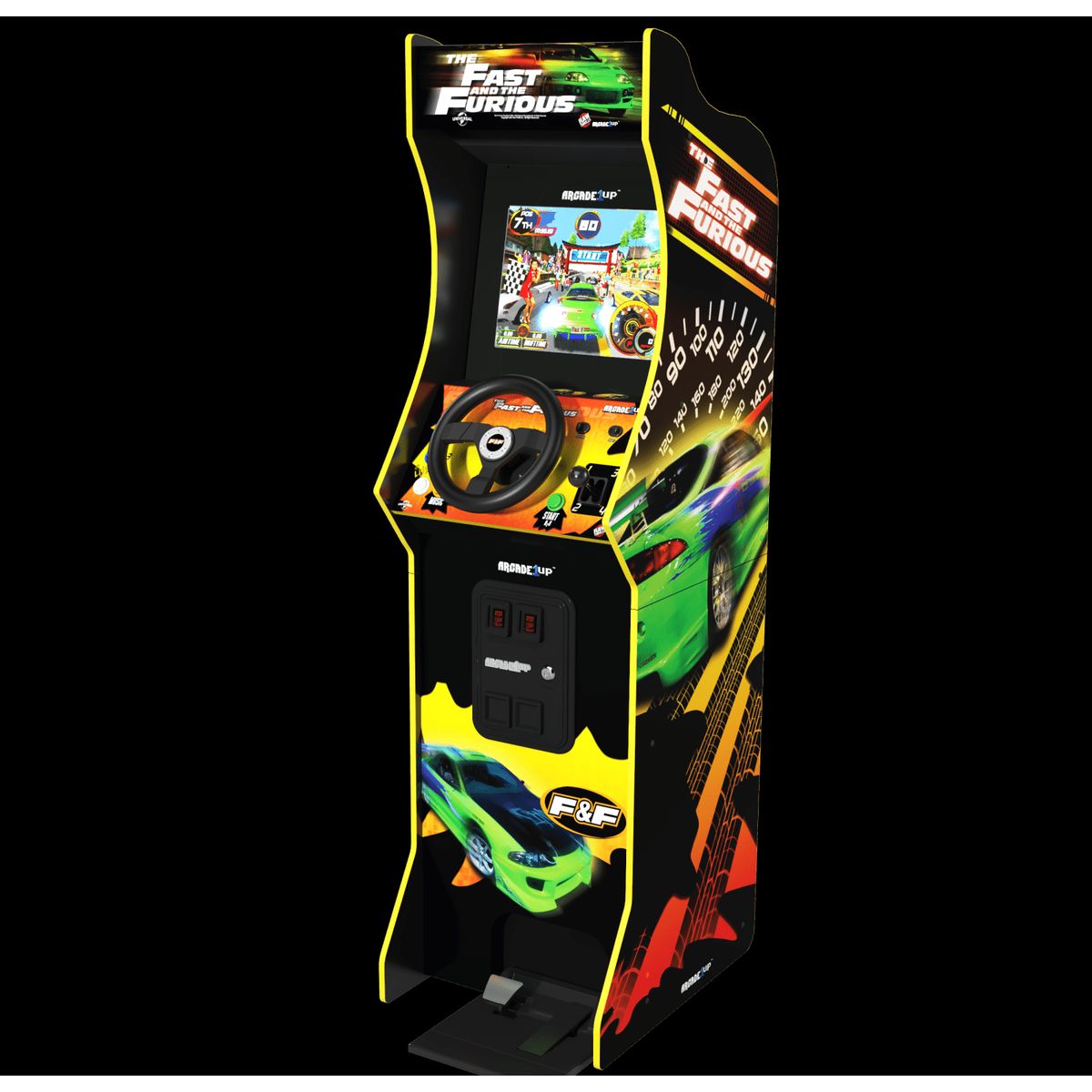 ARCADE 1 UP FAST AND FURIOUS RACING ARCADE MACHINE