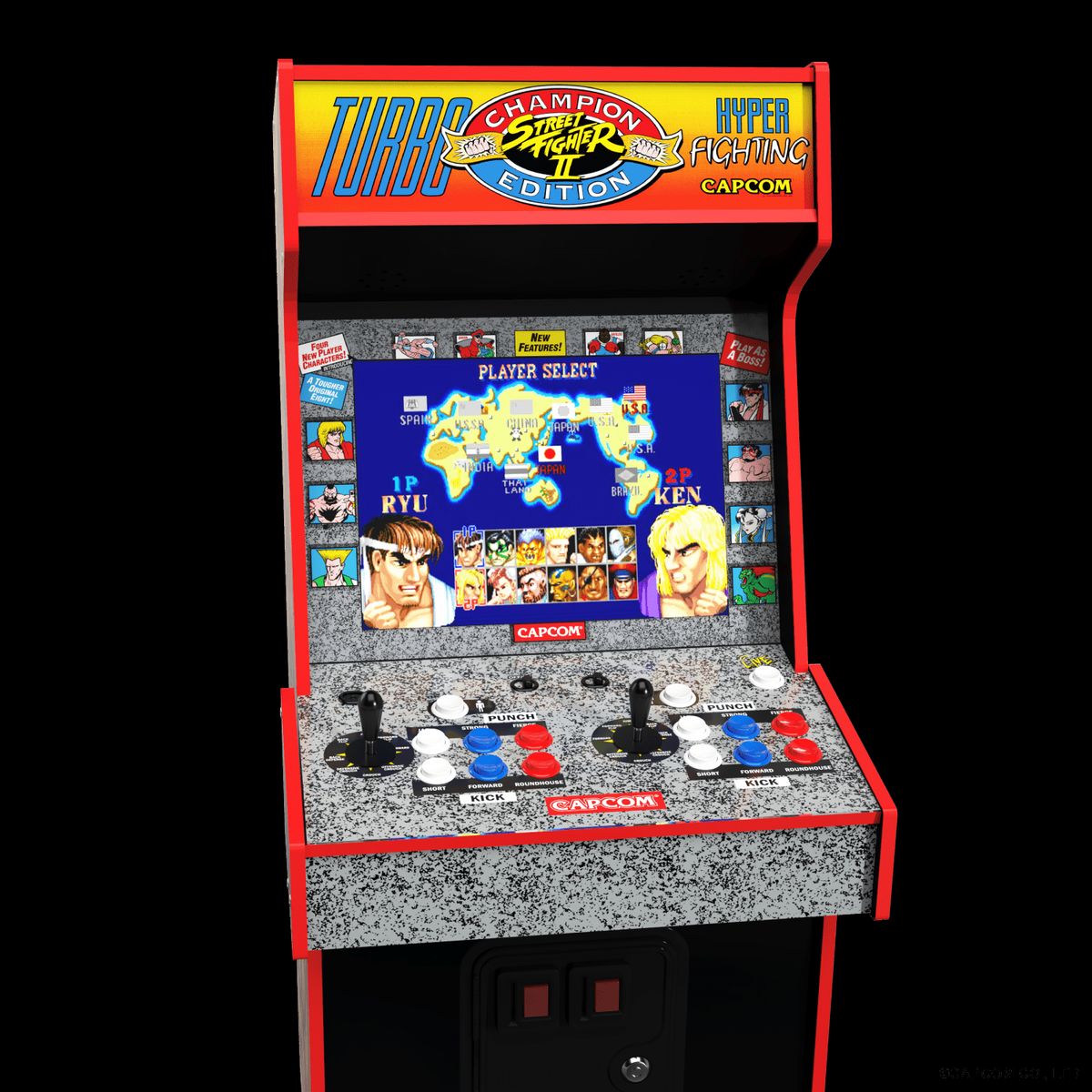 ARCADE 1 UP STREET FIGHTER LEGACY 14-IN-1 WIFI ENABLED ARCADE MACHINE