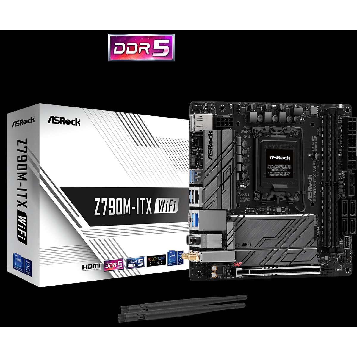 ASRock Z790M-ITX WiFi - Bundkort