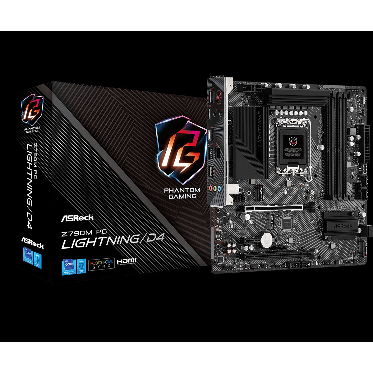 ASRock Z790M PG Lightning DDR4 - Bundkort