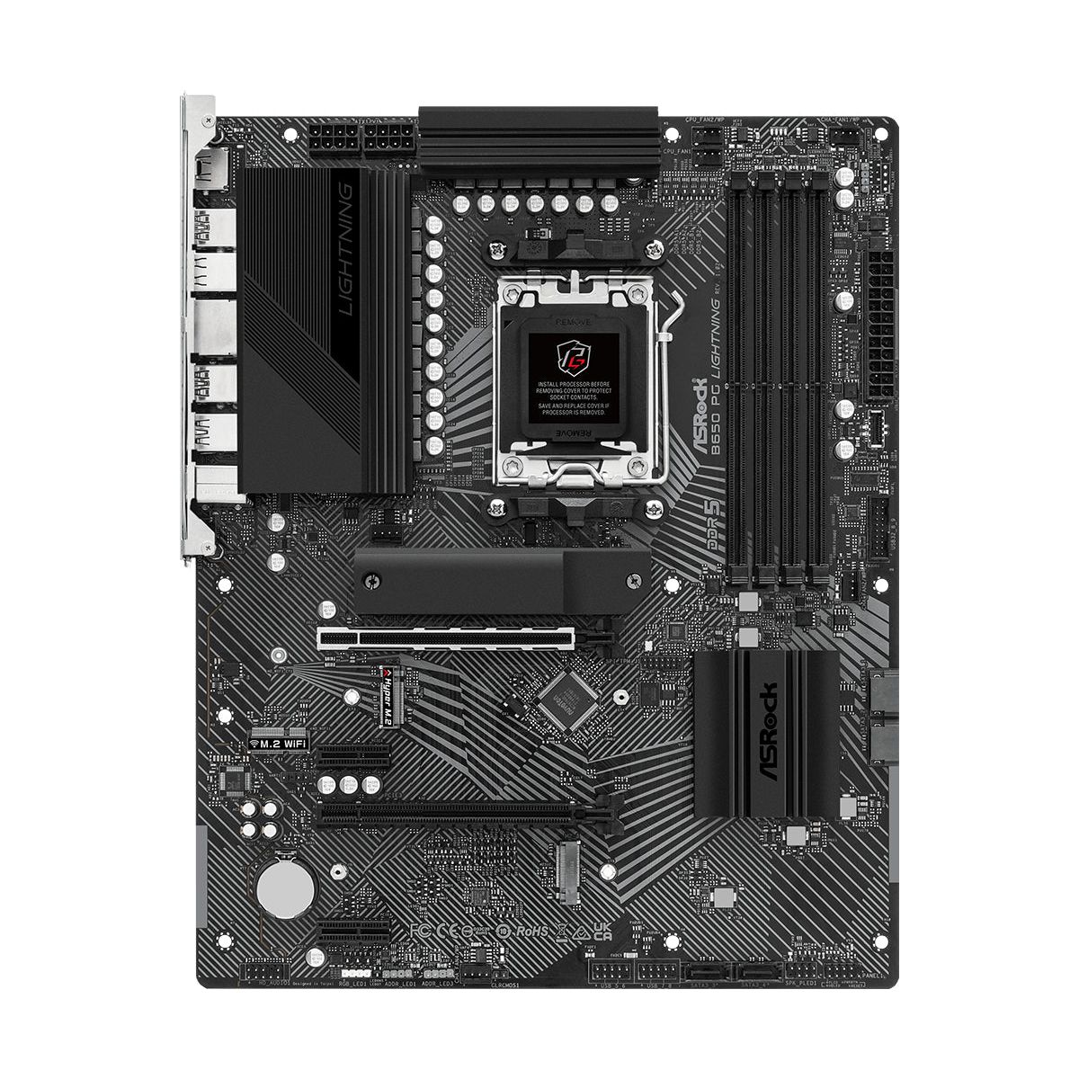 ASRock B650 PG Lightning Bundkort - AMD B650 - AMD AM5 socket - DDR5 RAM - ATX