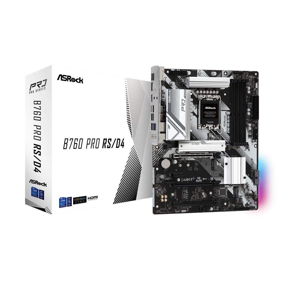 ASRock B760 PRO RS DDR4 - Bundkort