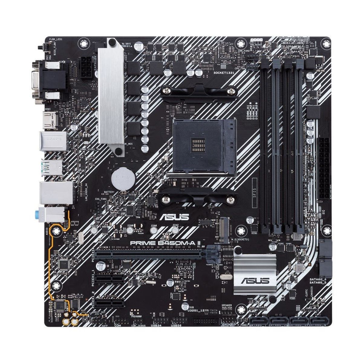 ASUS PRIME B450M-A II (mATX, B450, AM4) - Bundkort