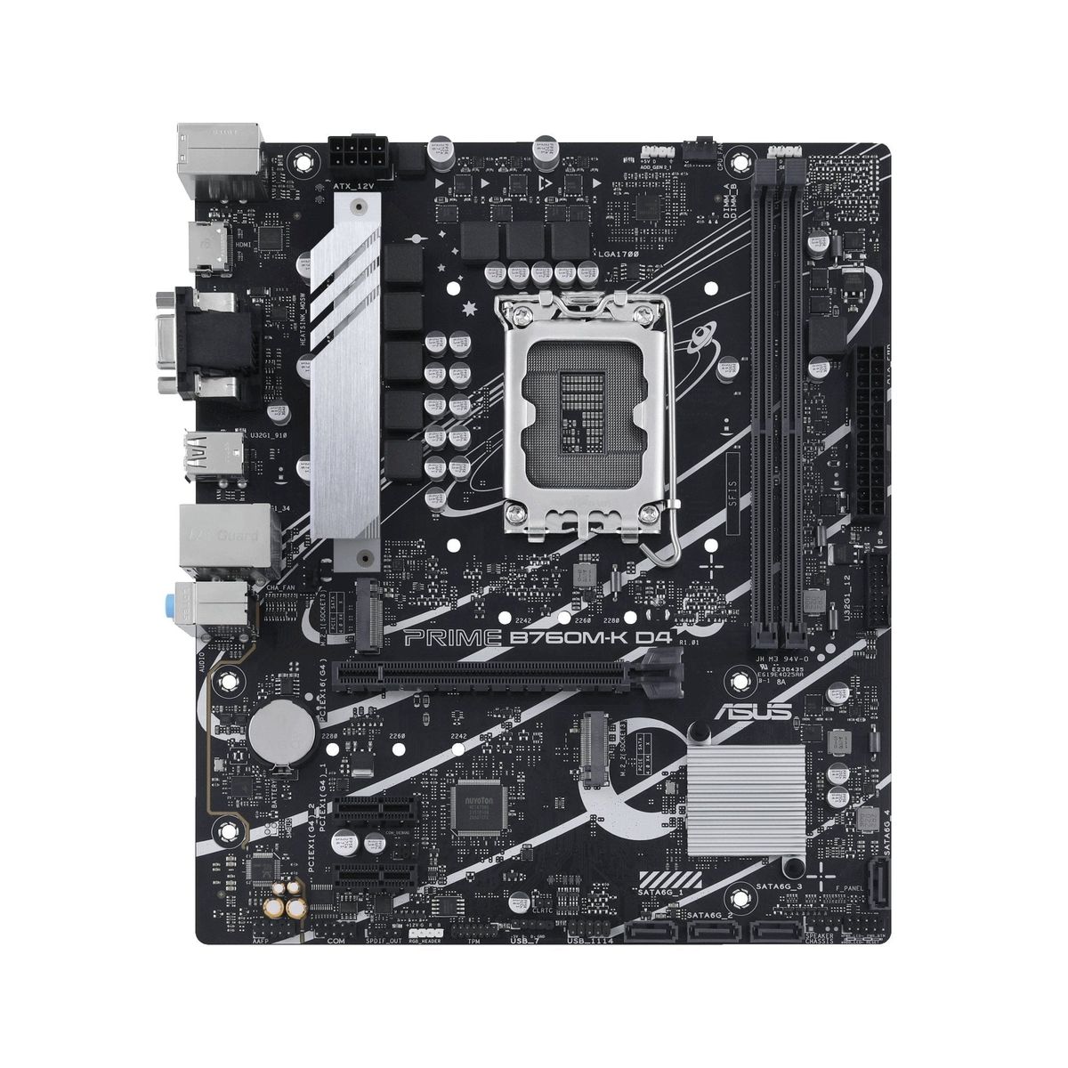 ASUS PRIME B760M-K D4 (mATX, B760, LGA 1700, DDR4) - Bundkort