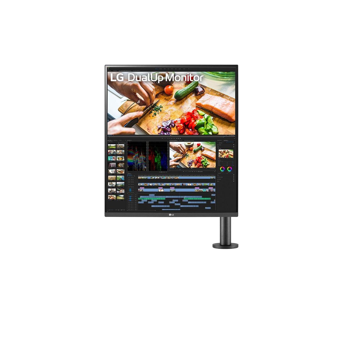 LG DualUp Ergo 28MQ780-B 28 2560 x 2880 HDMI DisplayPort USB-C 60Hz Forlæng Træk tilbage Dockingskærm