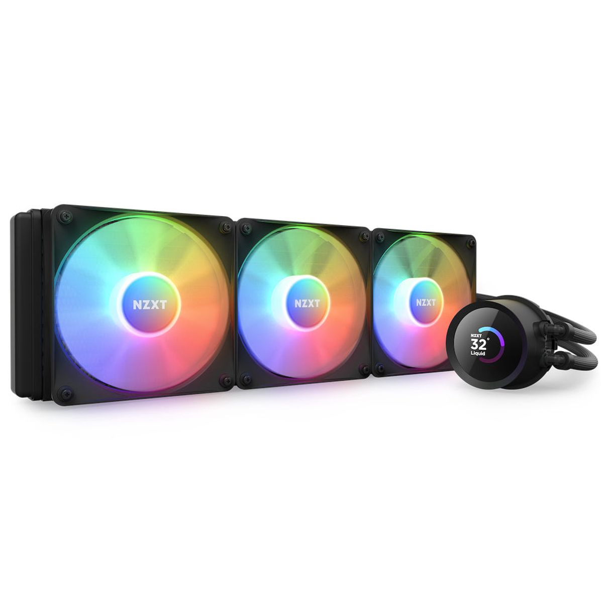 NZXT Kraken 360 RGB Processors flydende kølesystem 1-pack Sort 120 mm