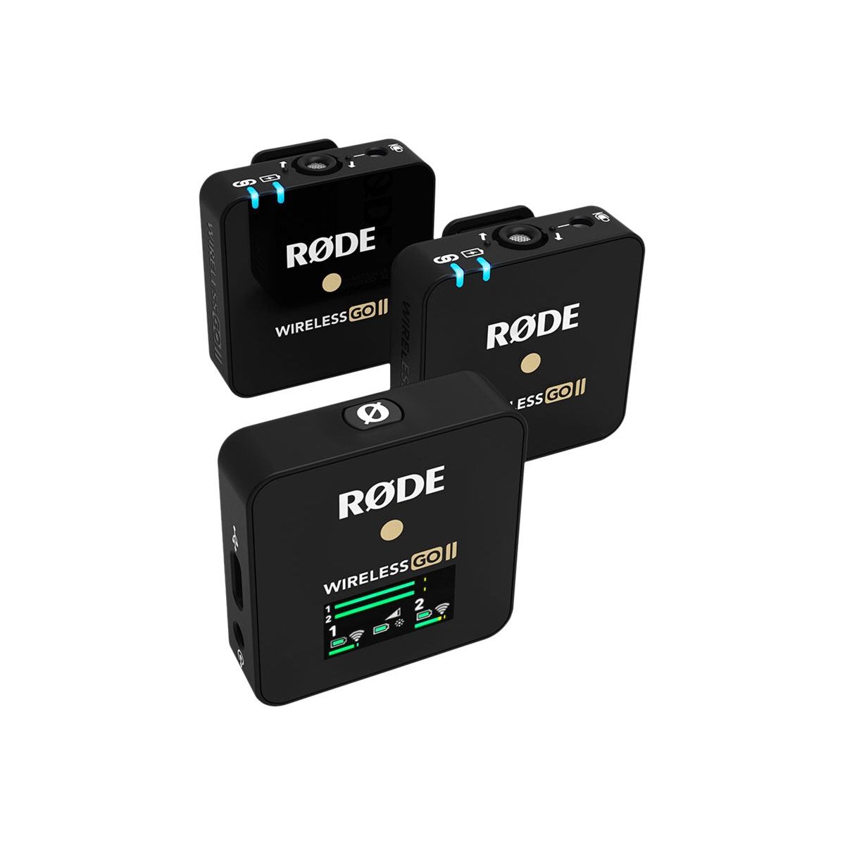 RØDE Wireless GO II Trådløst mikrofonsystem Trådløs Omni-directional Sort