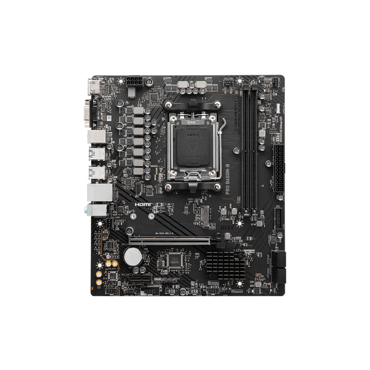 MSI PRO B650M-B - Socket AM5 - motherboard (black)