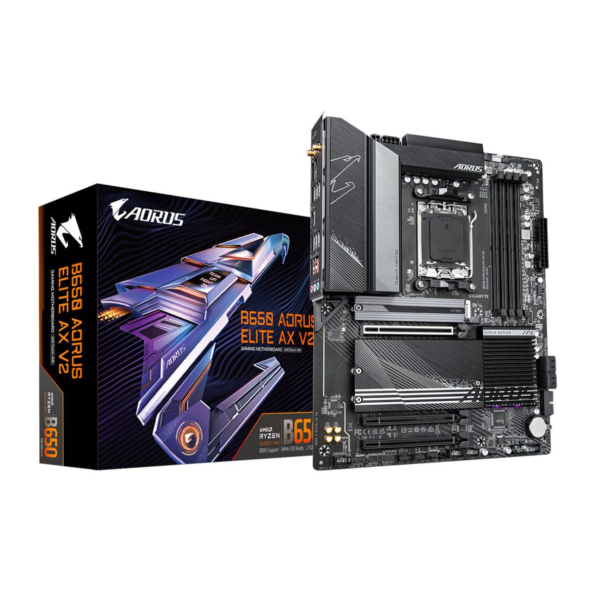 GIGABYTE B650 AORUS ELITE AX V2 - Socket AM5 - motherboard (black)