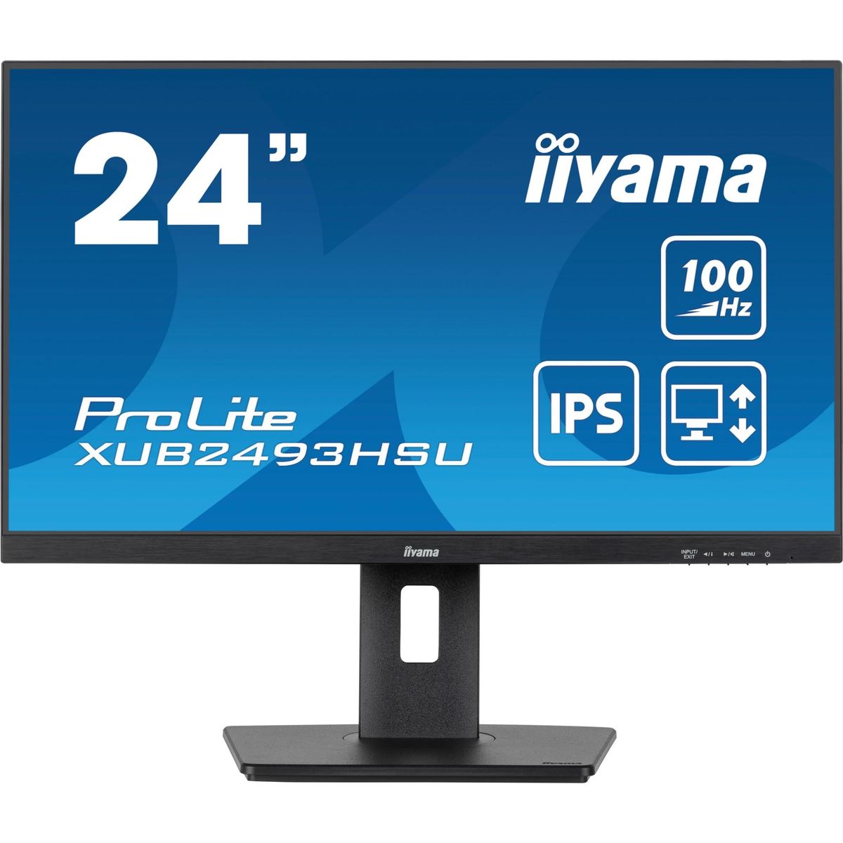 iiyama ProLite XUB2493HSU-B6 24 1920 x 1080 (Full HD) HDMI DisplayPort 100Hz Pivot Skærm