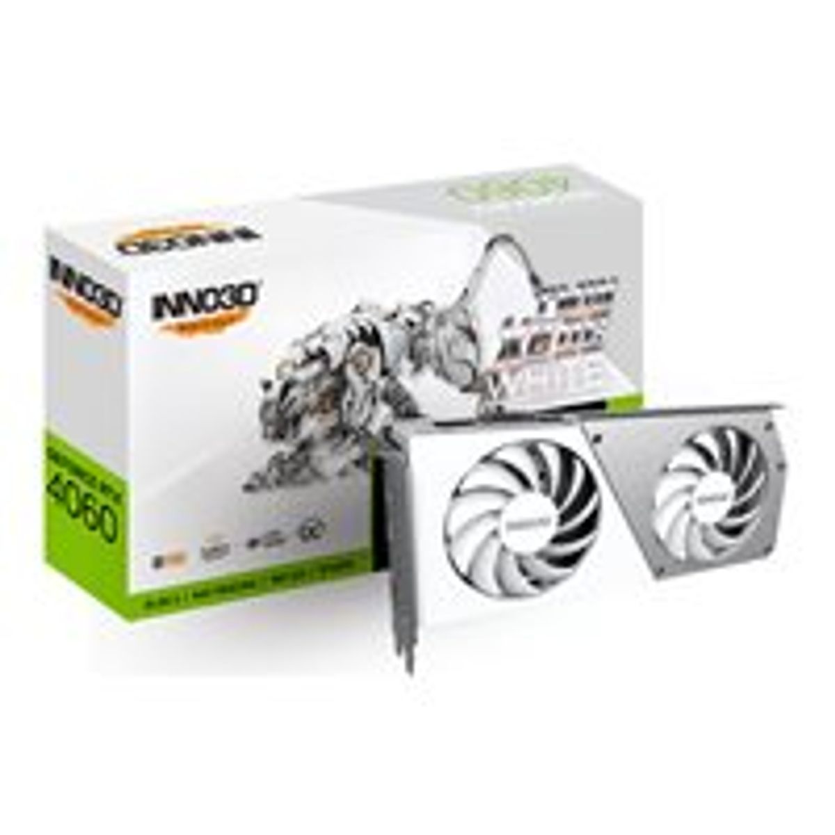 Inno3D GeForce RTX 4060 TWIN X2 OC WHITE 8GB