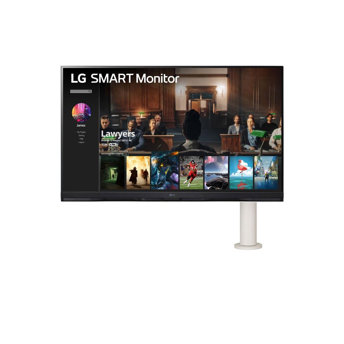 LG 32SQ780S-W 32 3840 x 2160 (4K) HDMI USB-C 65Hz Forlæng Træk tilbage Dockingskærm