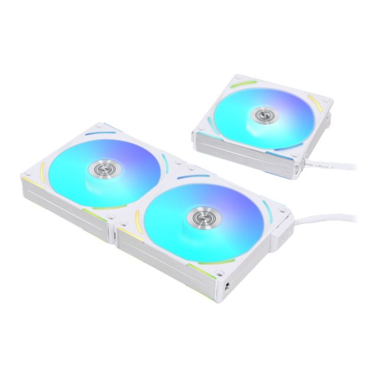 Lian Li UNI FAN AL120 V2 RGB PWM fan 3 Pack White - 120mm, 28mm width