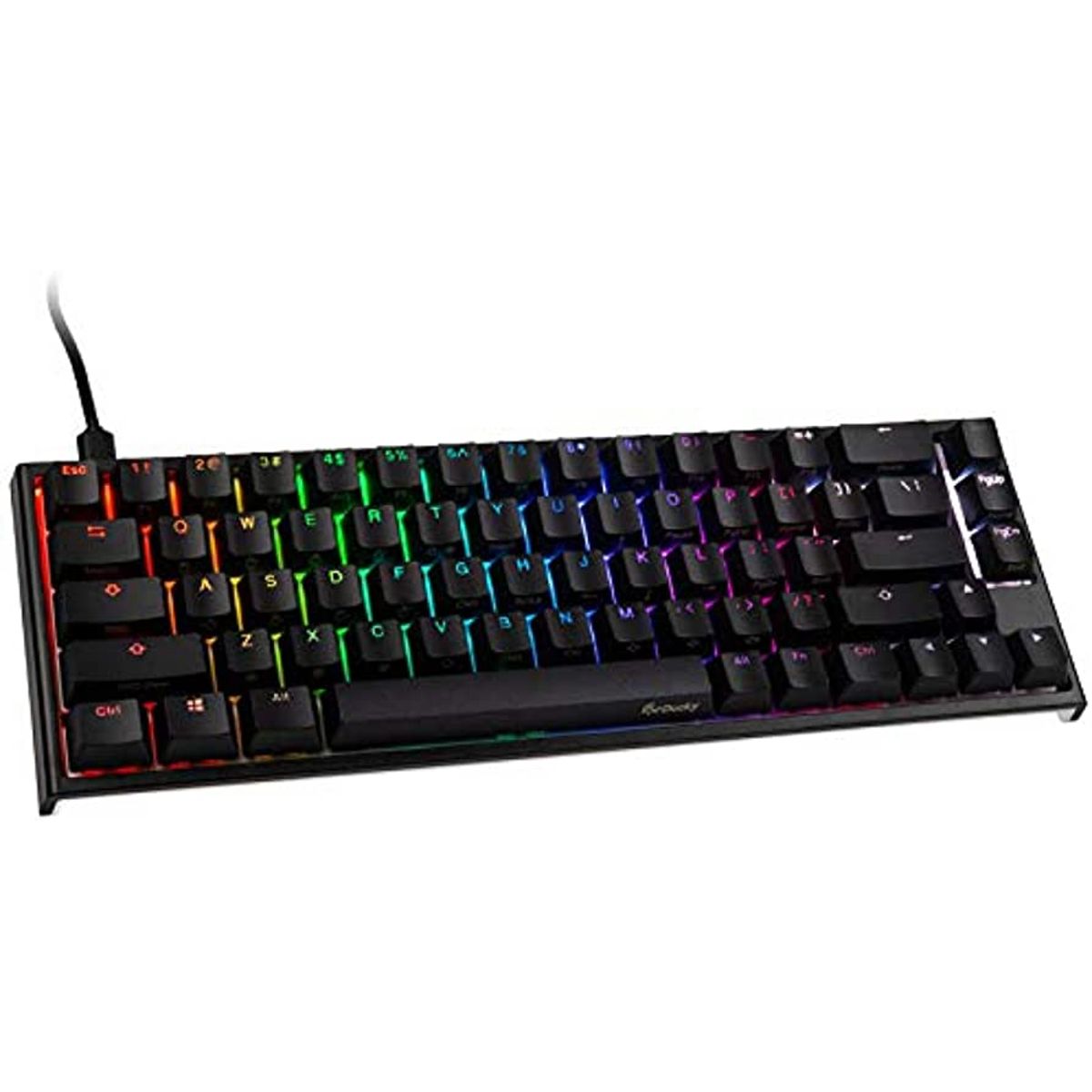 Ducky One 3 - Classic Black / White Nordic - SF 65% - Cherry Brown