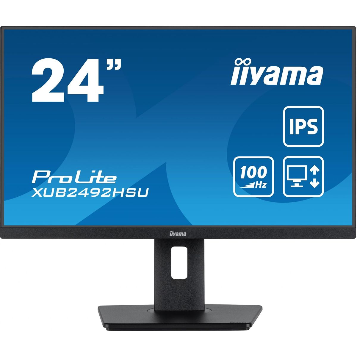 iiyama ProLite XUB2492HSU-B6 24 1920 x 1080 (Full HD) HDMI DisplayPort 100Hz Pivot Skærm