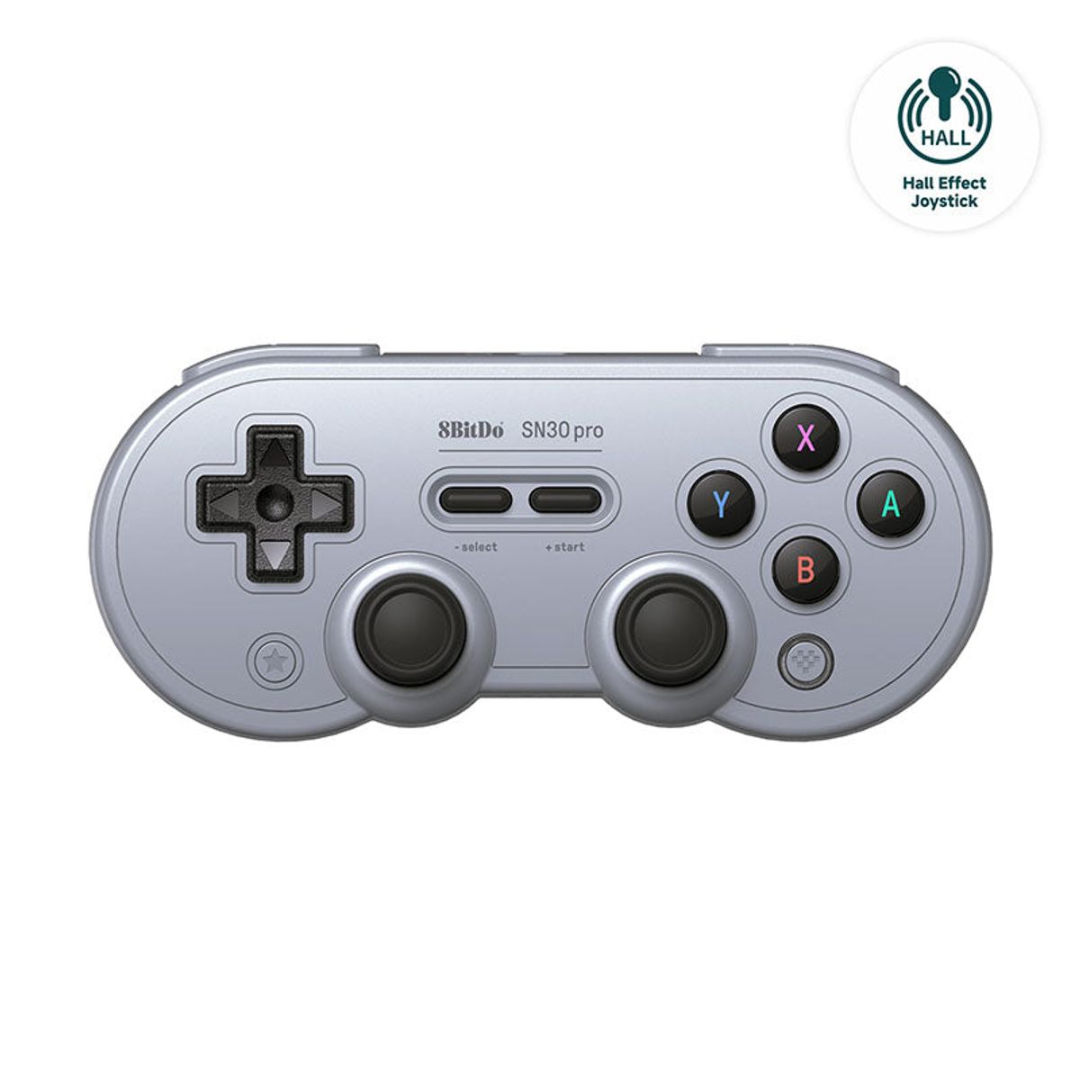 8BitDo SN30 Pro Gamepad Hall Ed/Grå