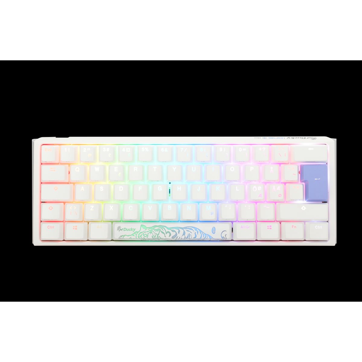 Ducky One 3 - Classic Pure White Nordic - Mini 60% - Cherry Silver