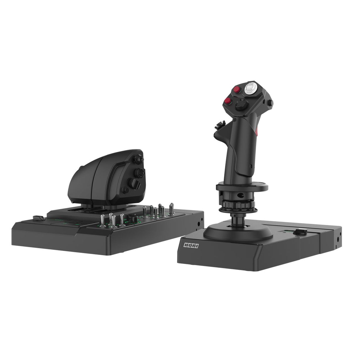 HORI - HORI HOTAS Flight Control System & Mount for PC (Windows 11/10) High-End Flight Stick & Throttle for PC Flight Sims