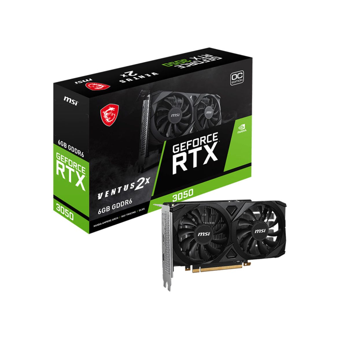 MSI GeForce RTX 3050 VENTUS 2X 6G OC 6GB