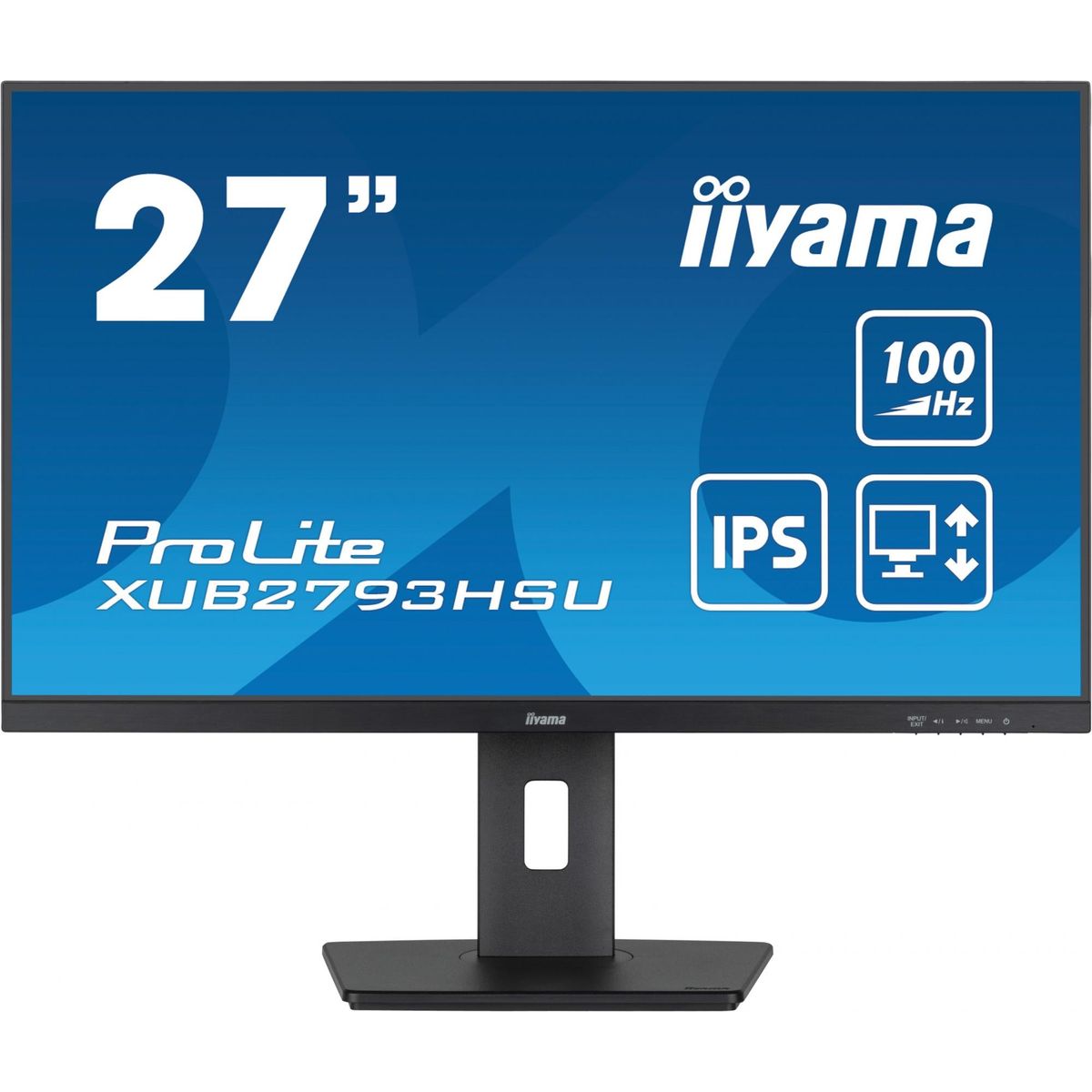 iiyama ProLite XUB2793HSU-B6 27 1920 x 1080 (Full HD) HDMI DisplayPort 100Hz Pivot Skærm