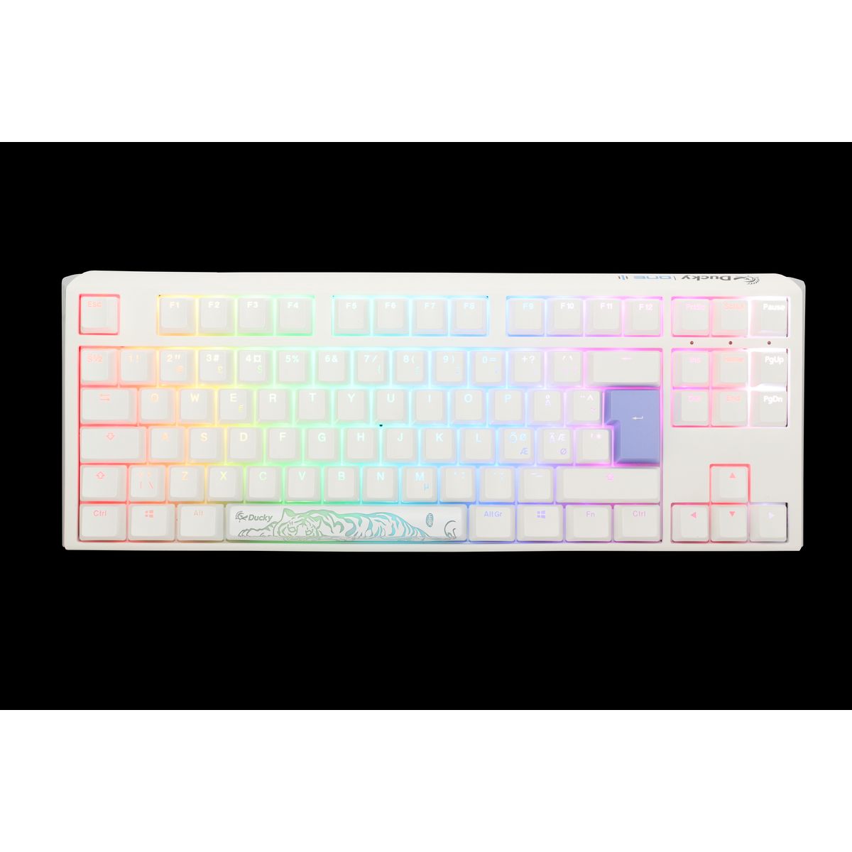 Ducky One 3 - Pure White Nordic - TKL - Cherry Brown