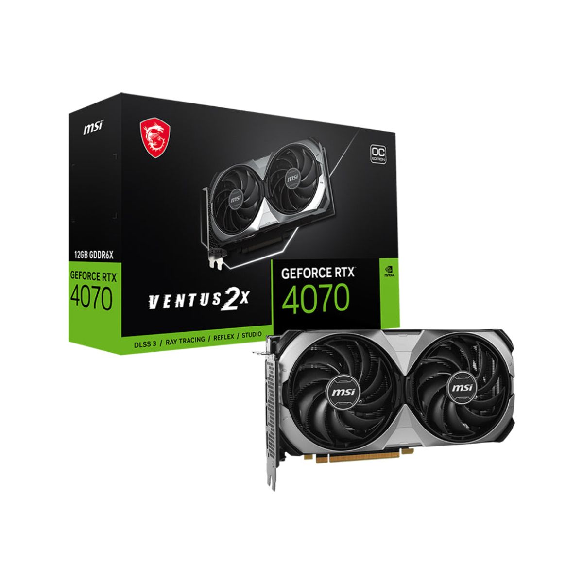 MSI GeForce RTX 4070 VENTUS 2X E 12G OC 12GB