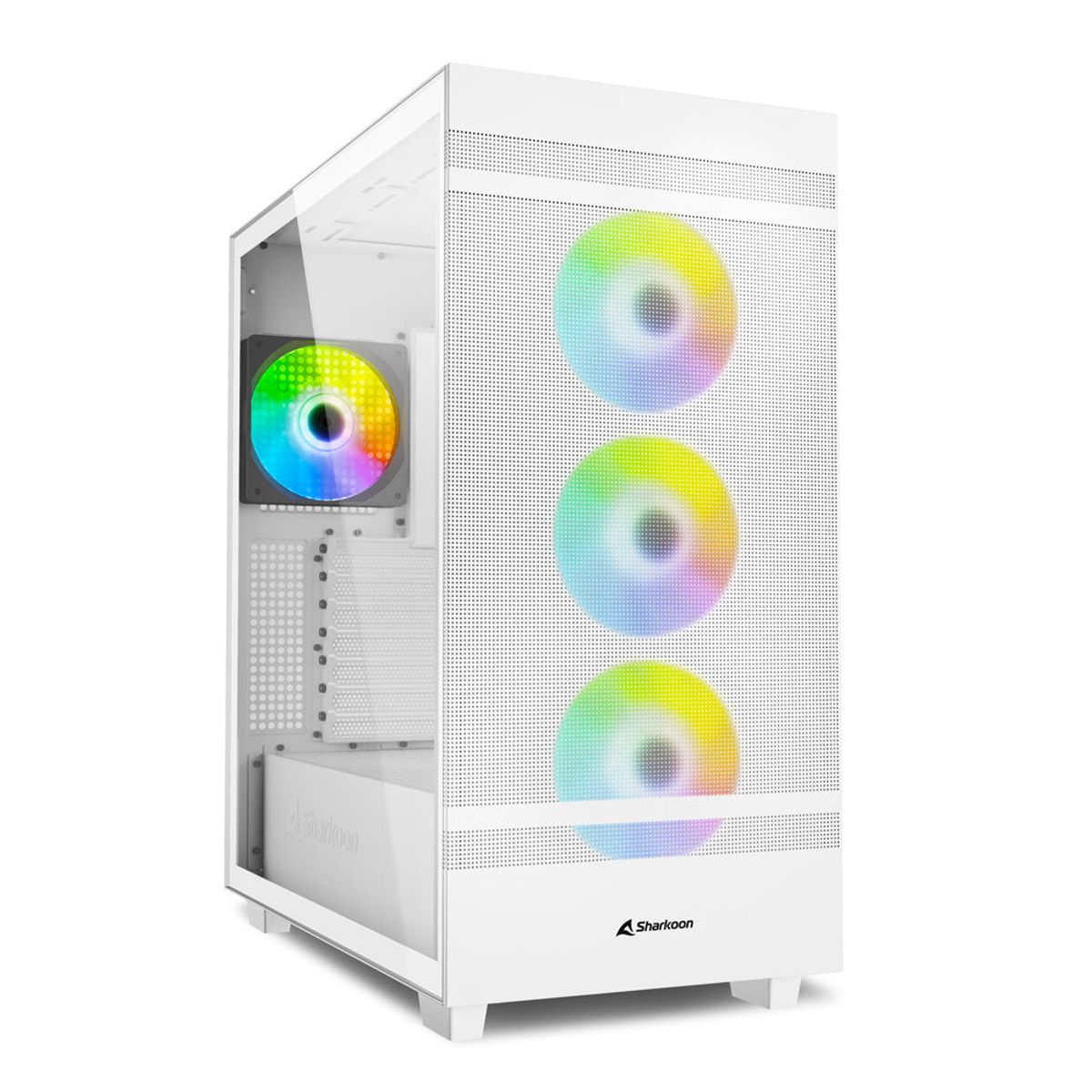 Sharkoon Rebel C50 RGB, tower case (white, tempered glass)