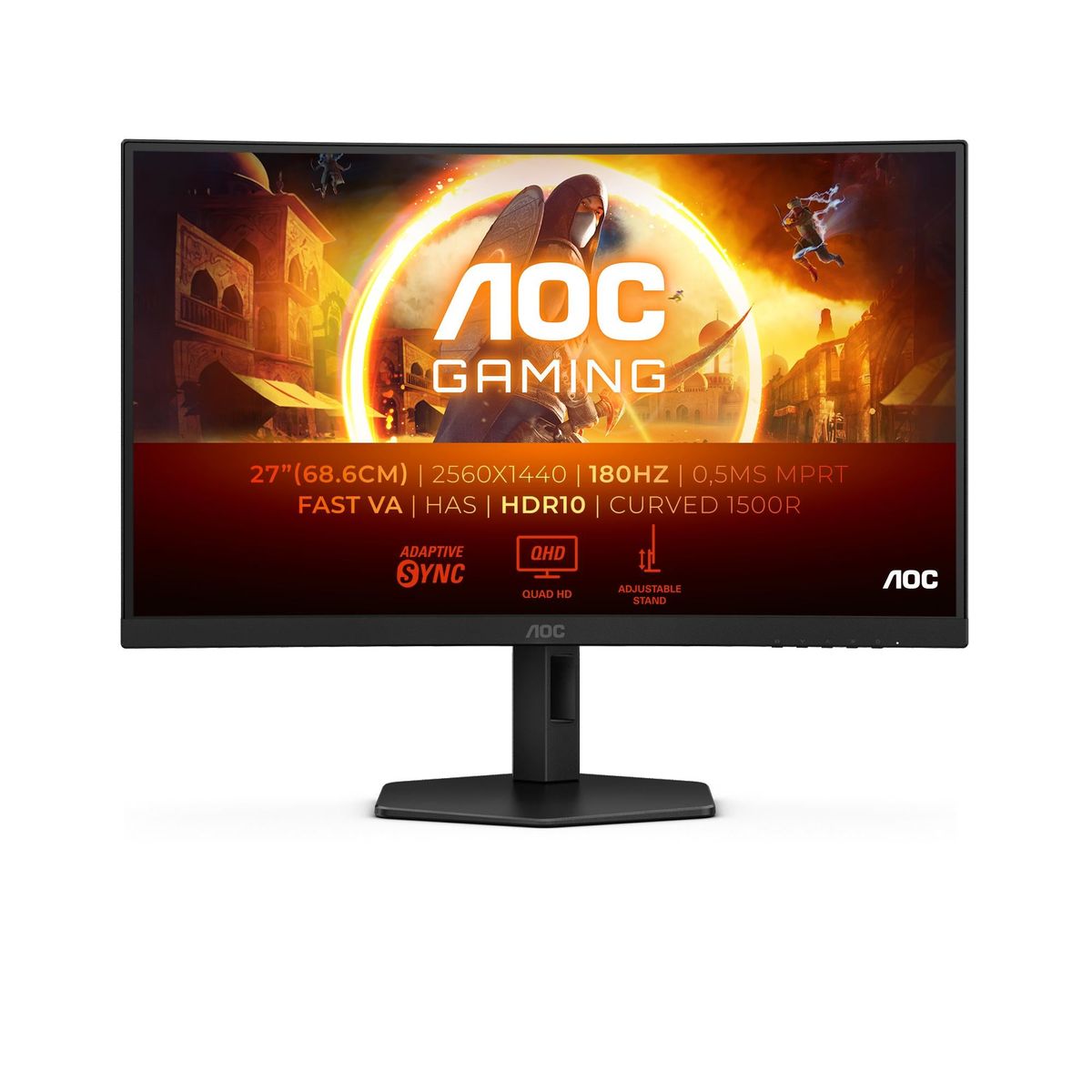 AOC Gaming CQ27G4X 27" QHD Curved Skærm - 180Hz