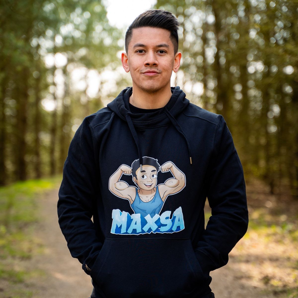 Maxsa33 Logo Blue Hoodie | S