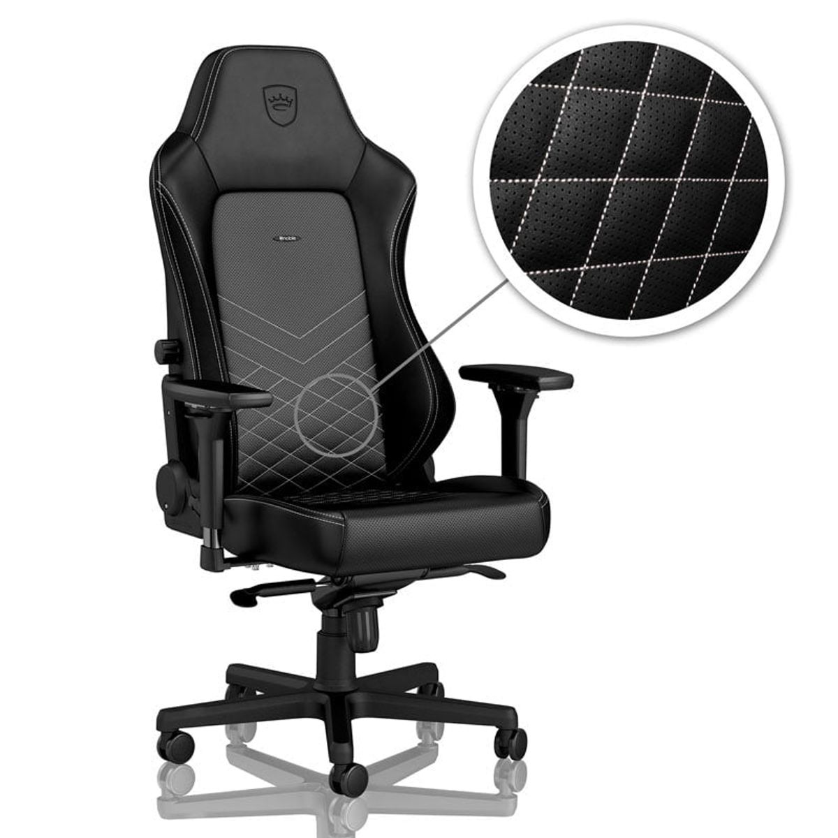 noblechairs HERO Black/Platinum-White