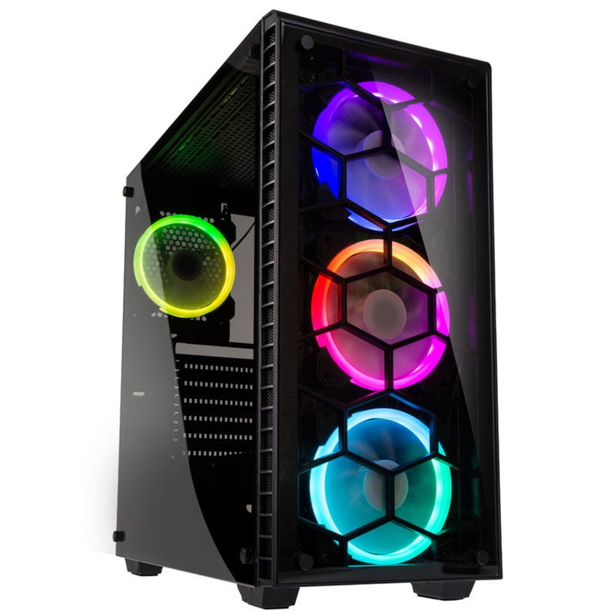 Kolink Observatory RGB Midi-Tower, Tempered Glass - Black Window