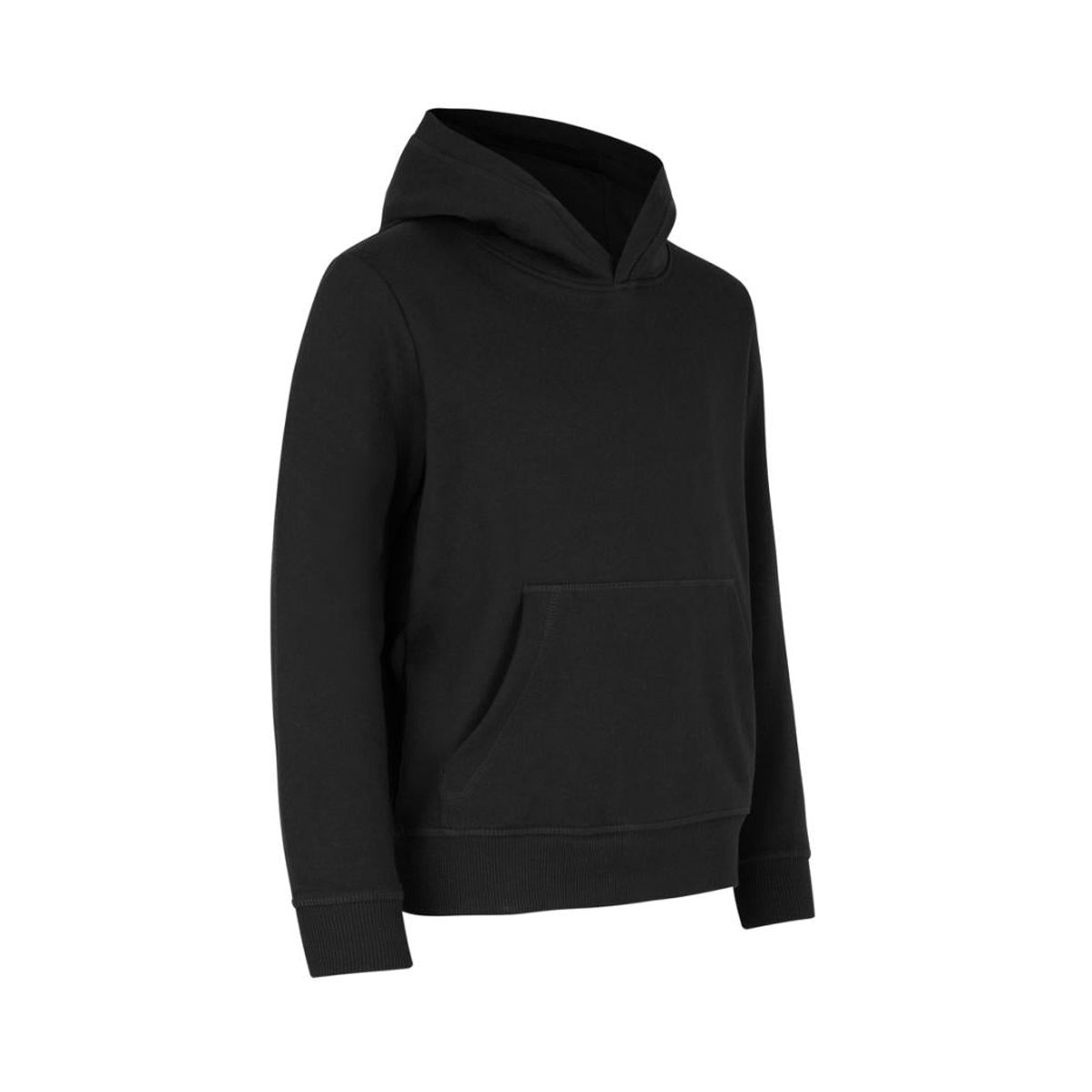 Plain Hoodie - Sort | 5XL