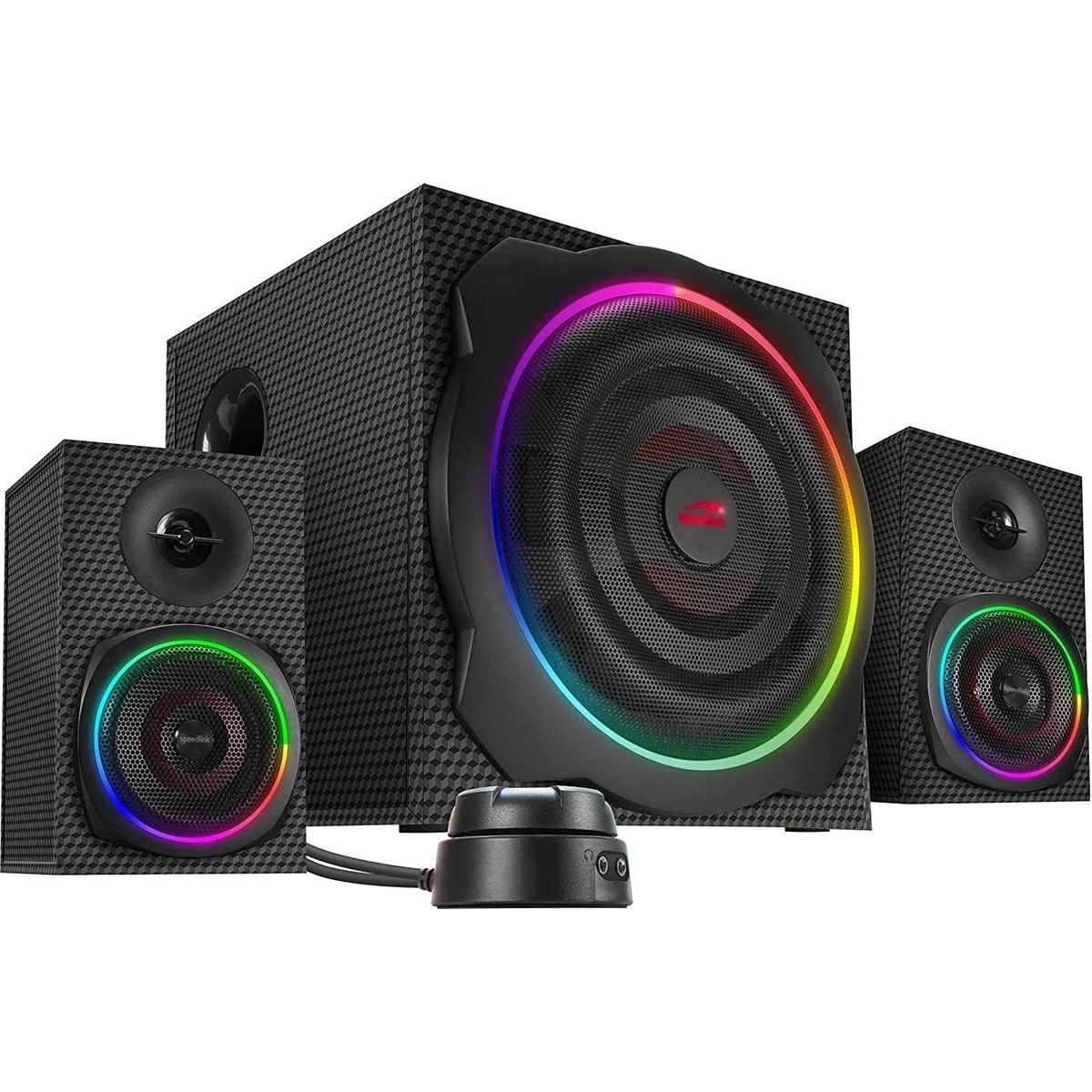 Speedlink - GRAVITY CARBON RGB 2.1 Gaming højtaler system