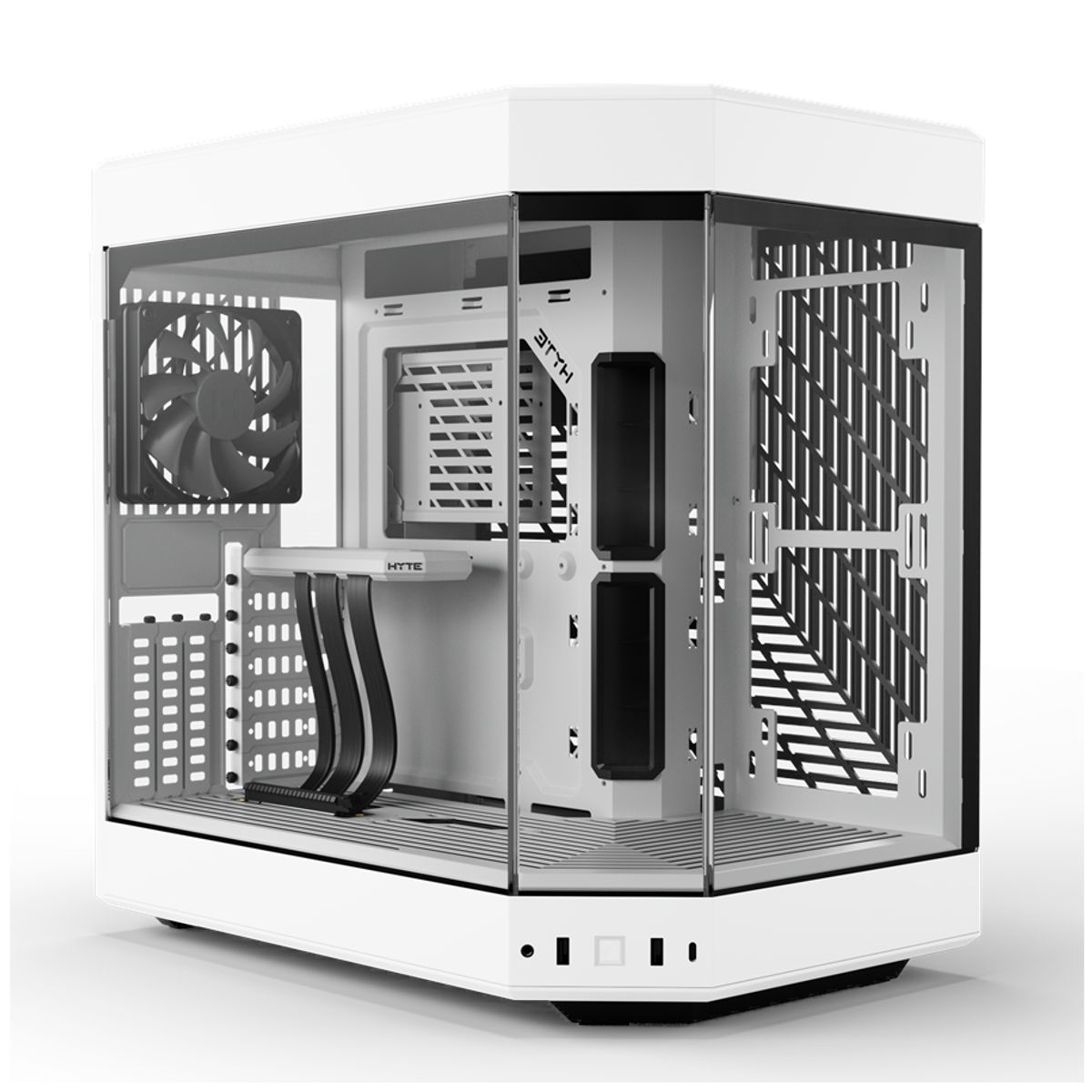 HYTE Y60 Midi Tower - Snow White, PCI-e 4.0, Panoramic Glass View