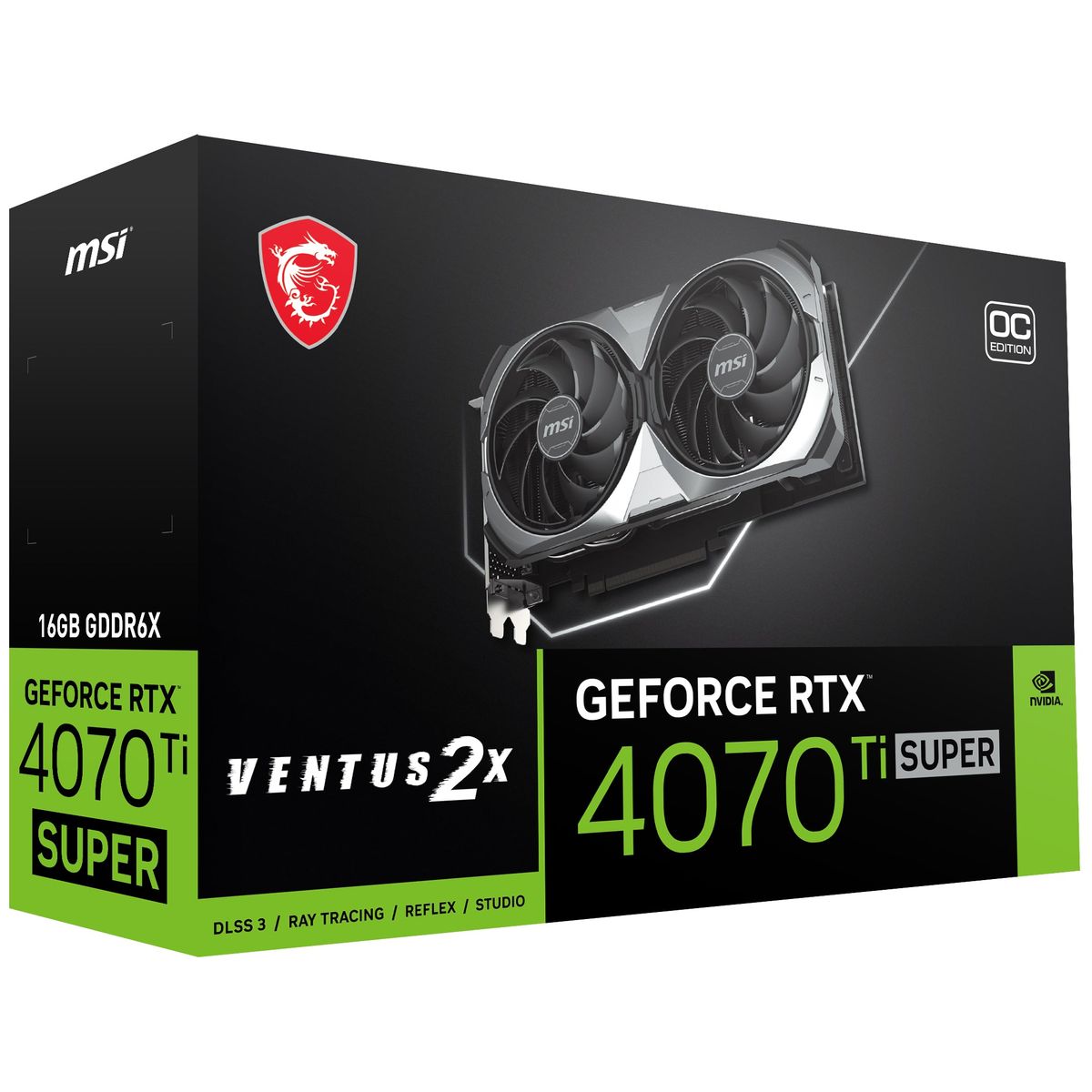 MSI GeForce RTX 4070 Ti SUPER 16G VENTUS 2X OC