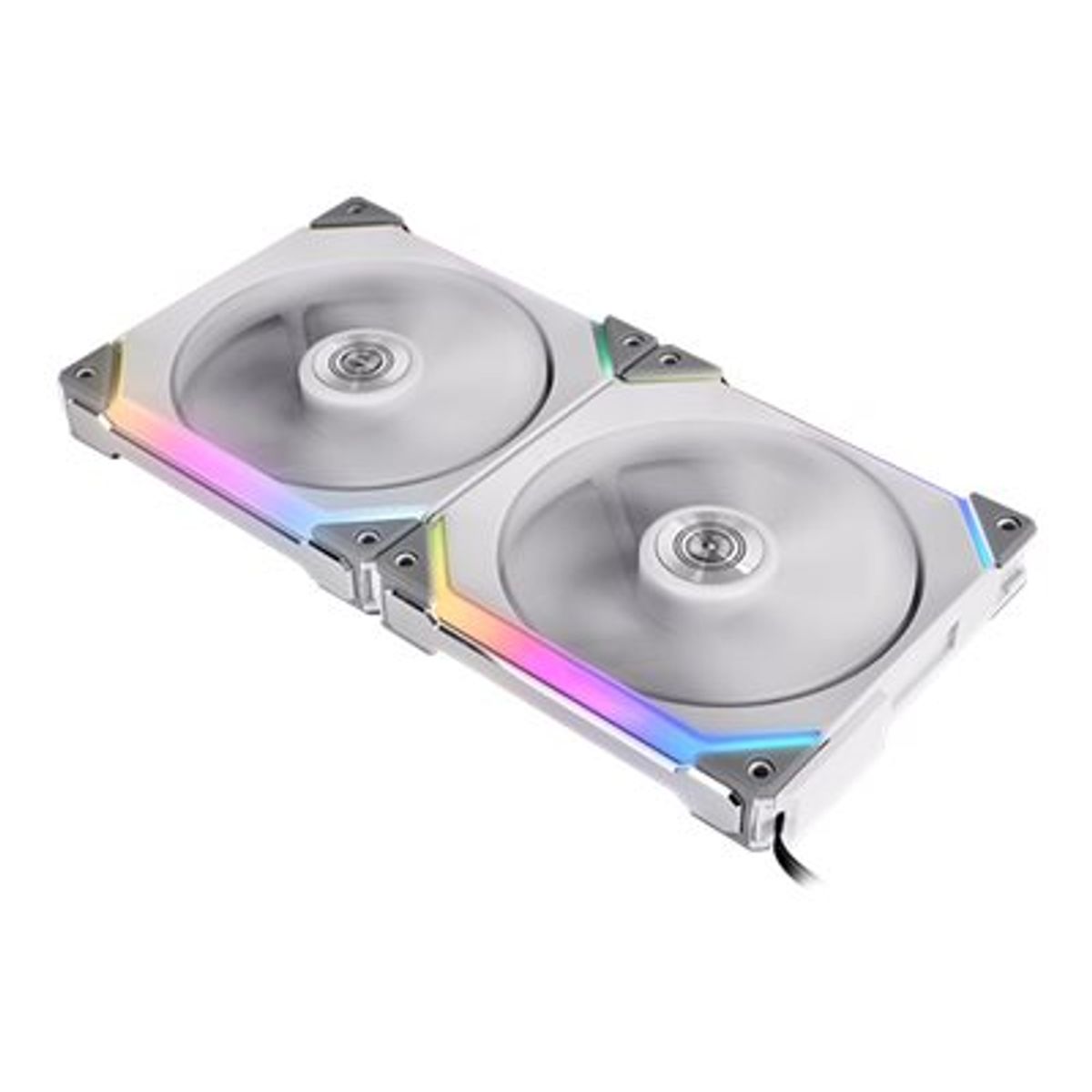 Lian Li UNI FAN SL140 RGB PWM Fans, 2 Pack, Hvid - 140 mm