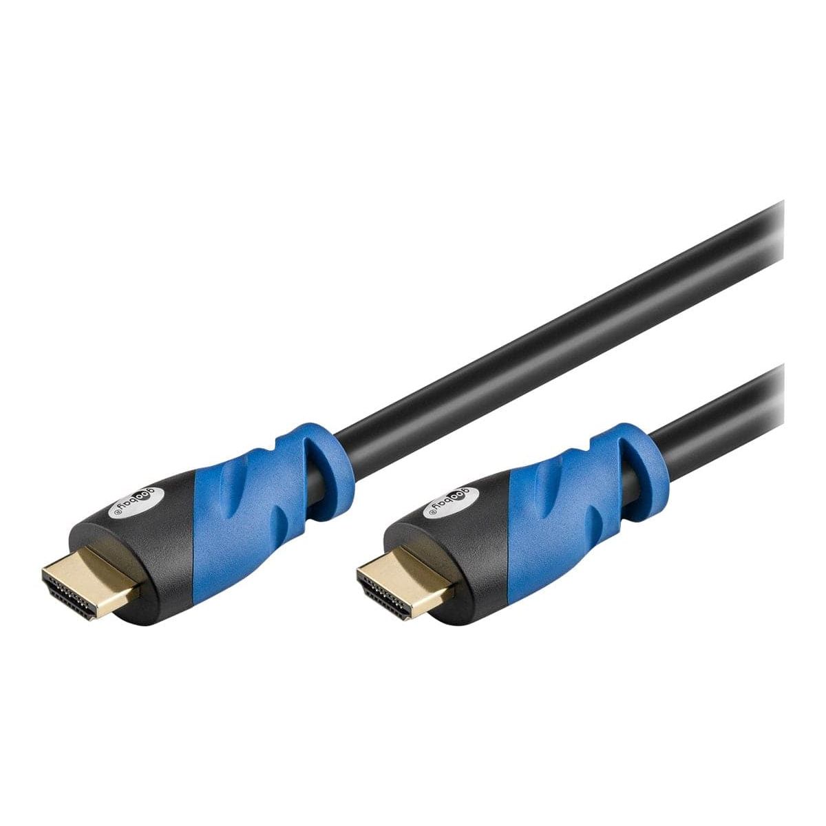 Goobay HDMI 2.0 Premium 3m Sort/Blå