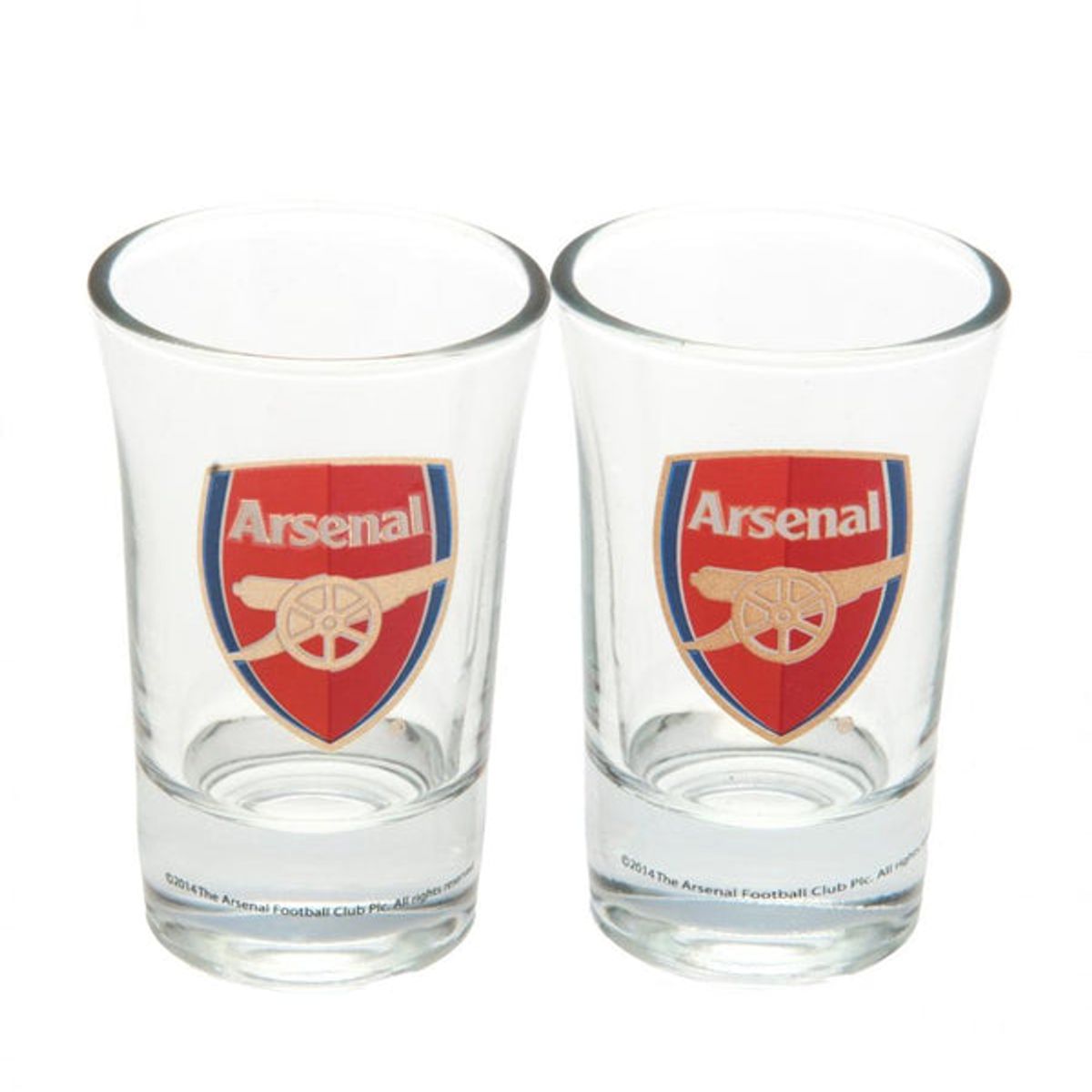 Arsenal FC Shotsglas - 2 stk