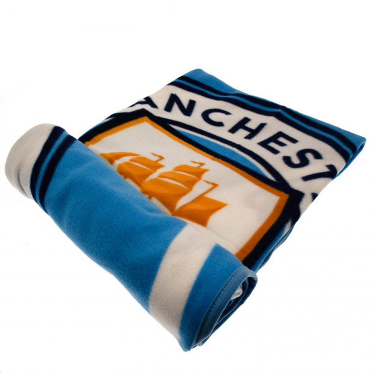 Manchester City FC Fleece tæppe - 125 cm x 150 cm