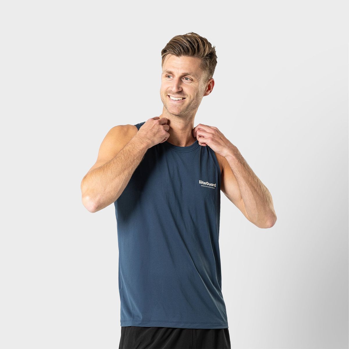 Singlet | Navy Blå | Str. M | Mænd liiteGuard