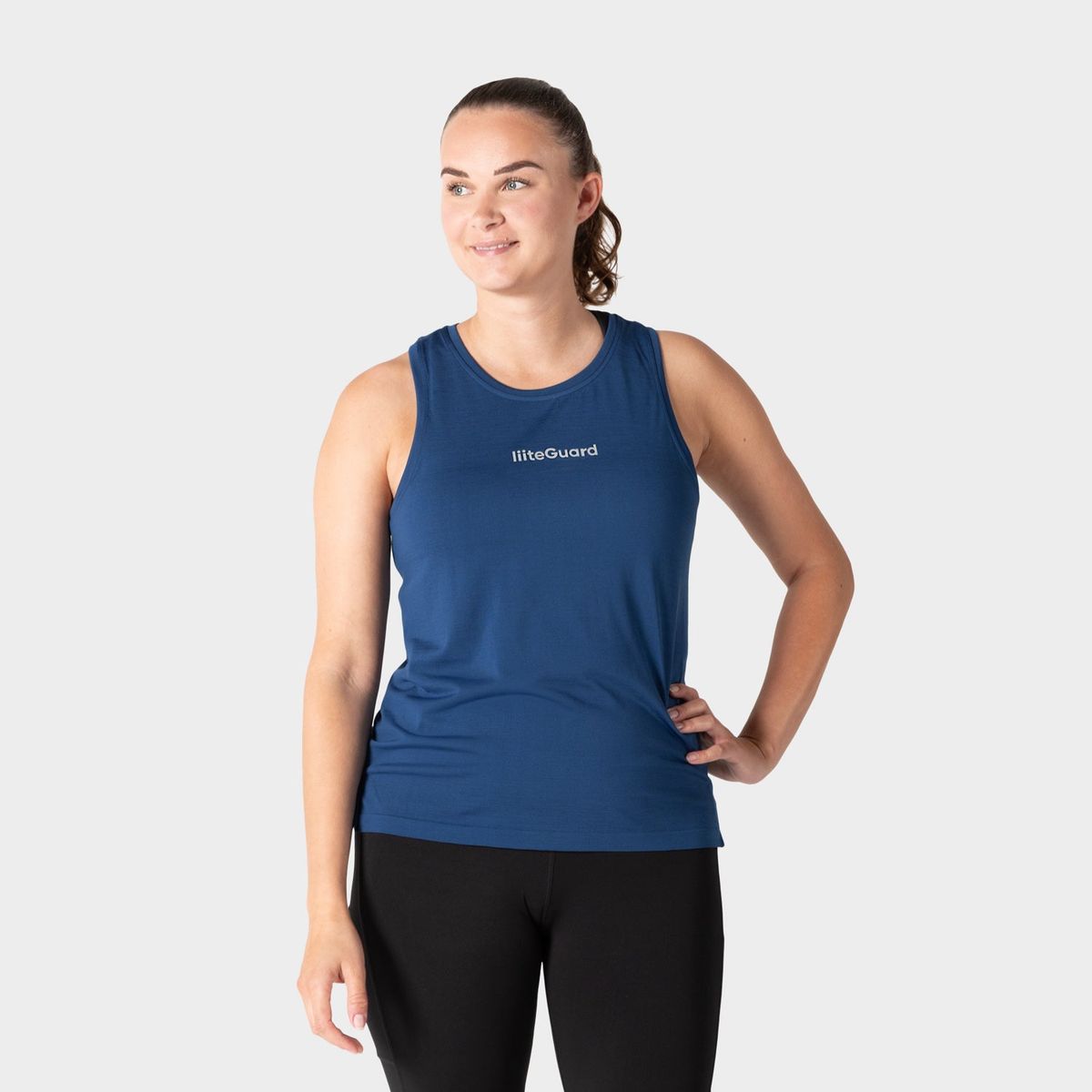 RE-LIITE SINGLET (WOMEN) - Blue melange